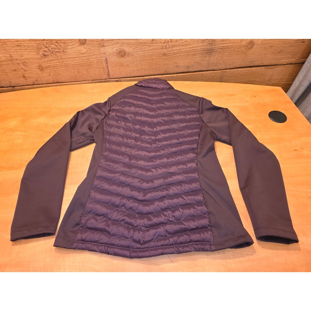 32 Degrees Heat Womens Mixed Media Quilted Puffer Jacket Plum Purple Small - Picture 2 of 7
